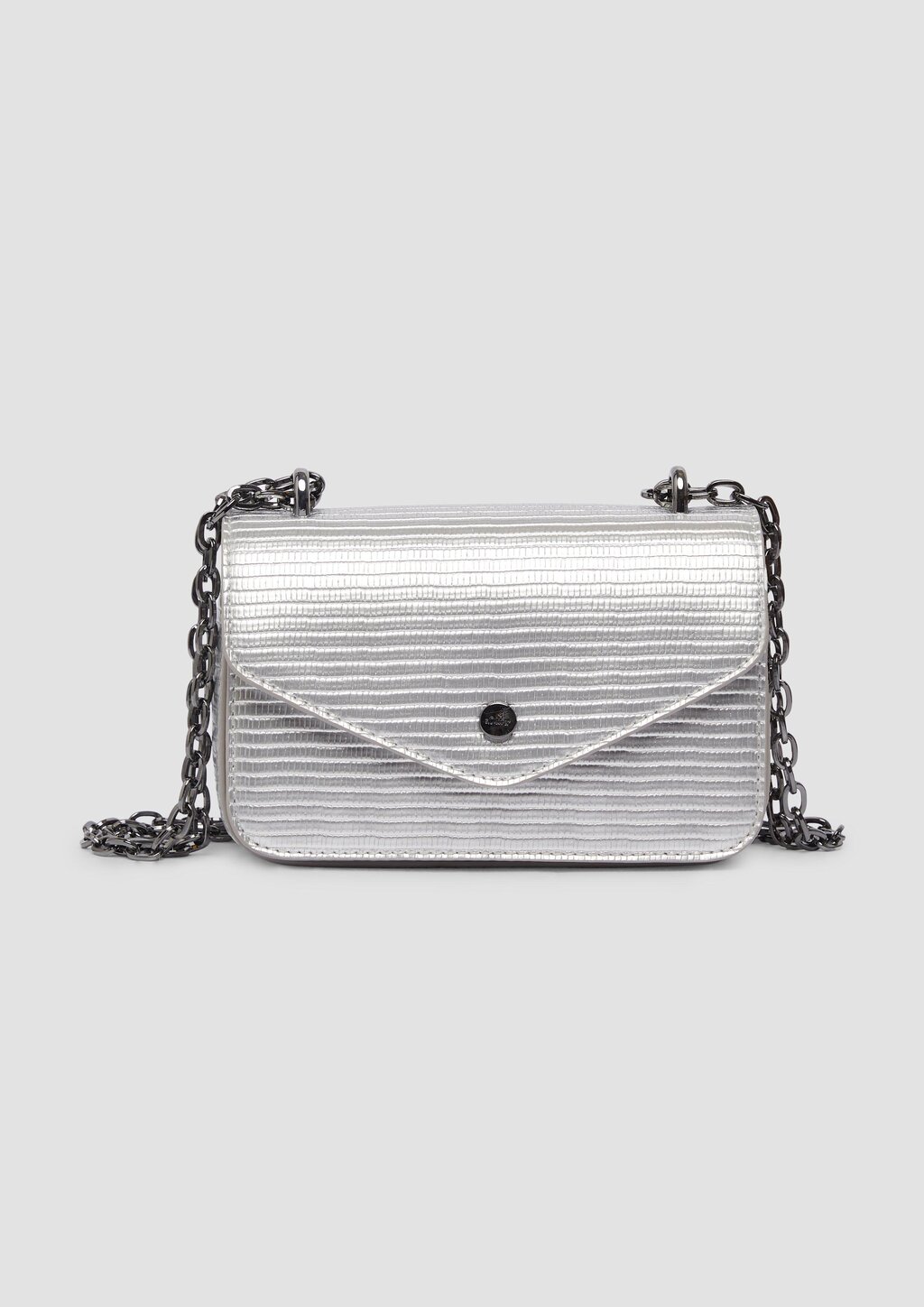 Handliche Envelope-Bag mit Ketten-Schultergurt und Überschlag mit Magnetverschluss