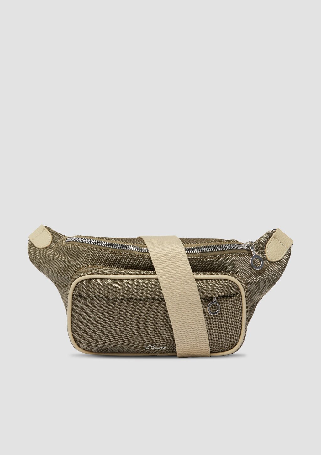 Bauchtasche aus Nylon mit Logo und abnehmbaren Trägern