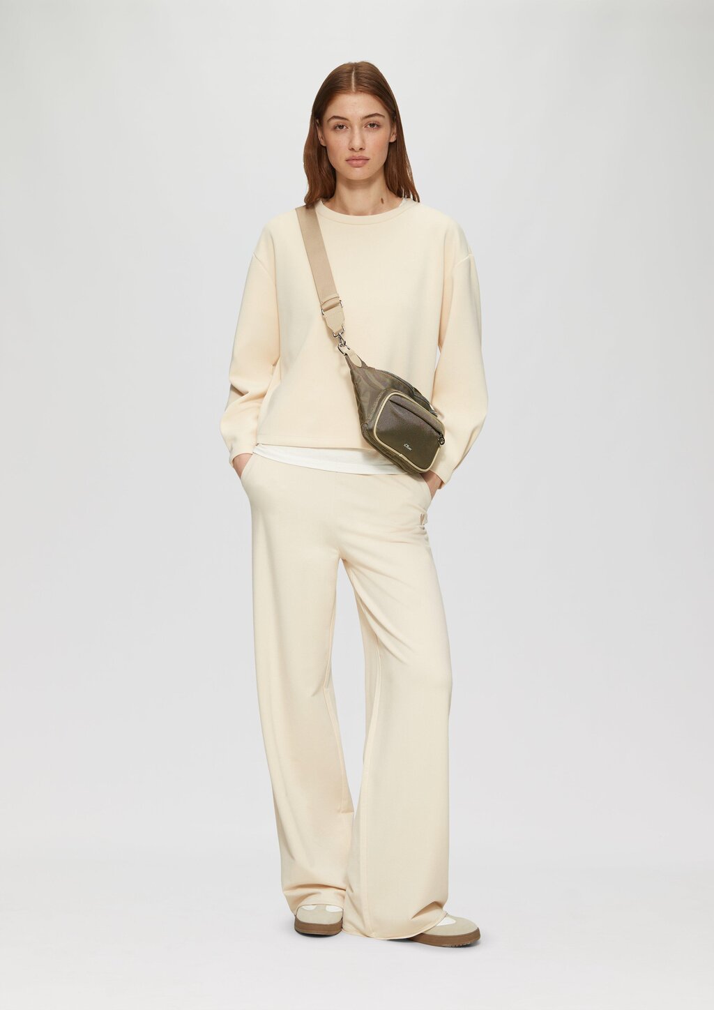 Bauchtasche aus Nylon mit Logo und abnehmbaren Trägern