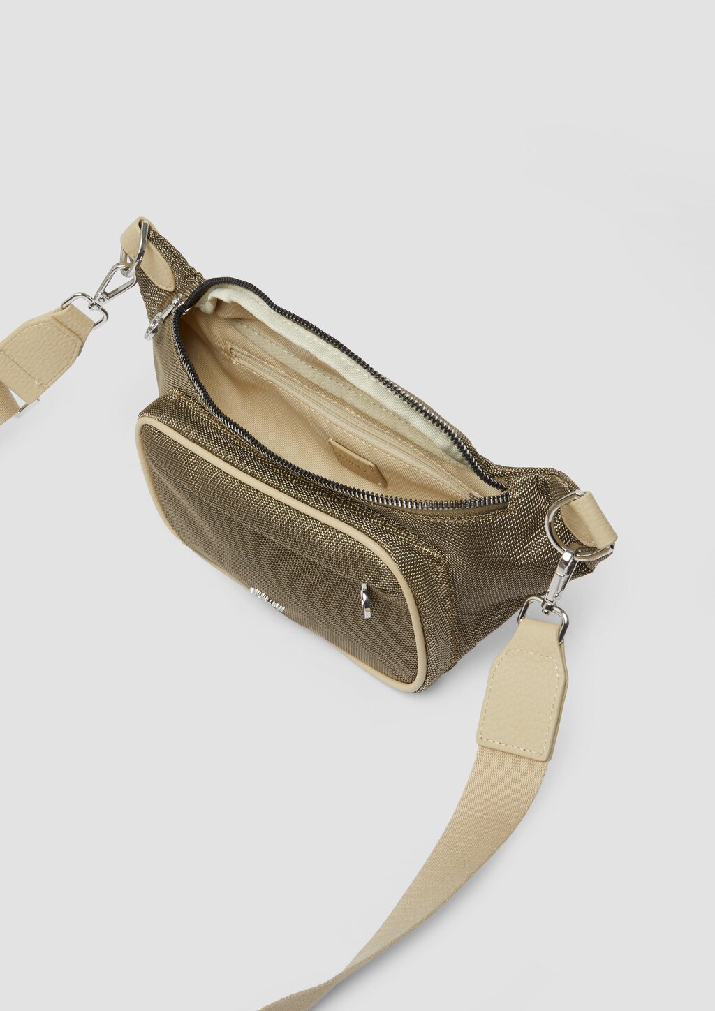 Bauchtasche aus Nylon mit Logo und abnehmbaren Trägern