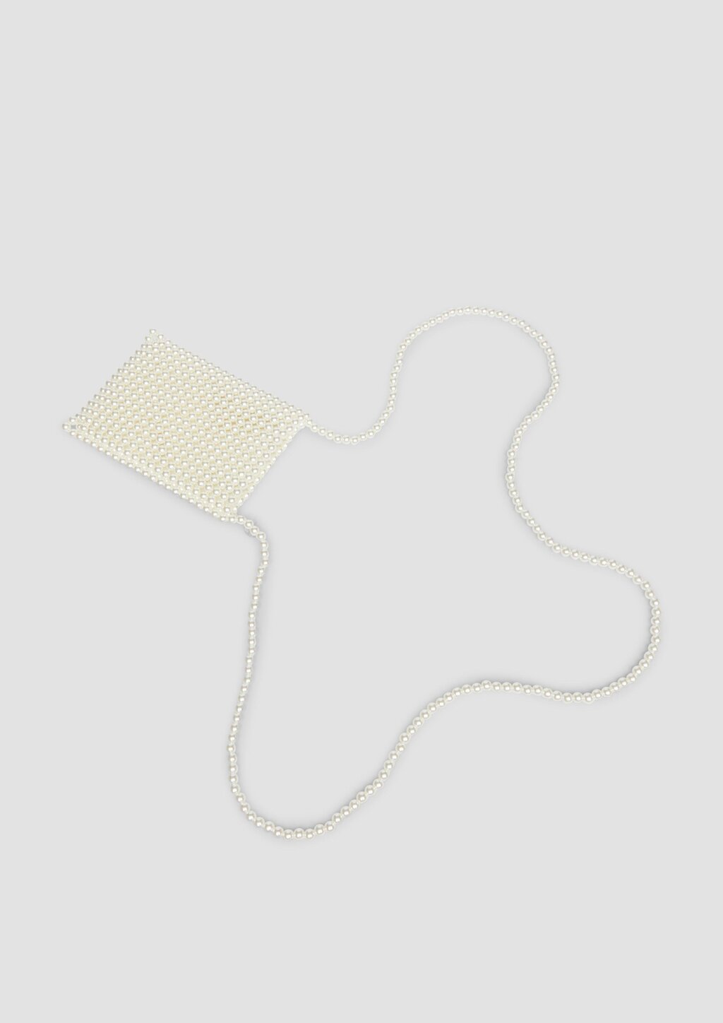 Smartphone-Tasche aus Schmuckperlen mit fixiertem Schulterriemen