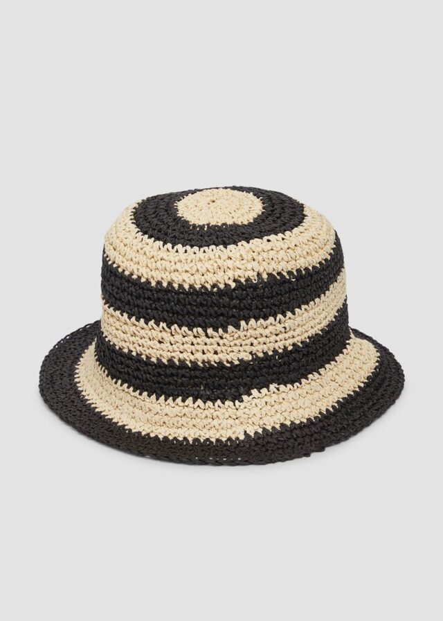 Hut aus Raffia mit Logo-Ring