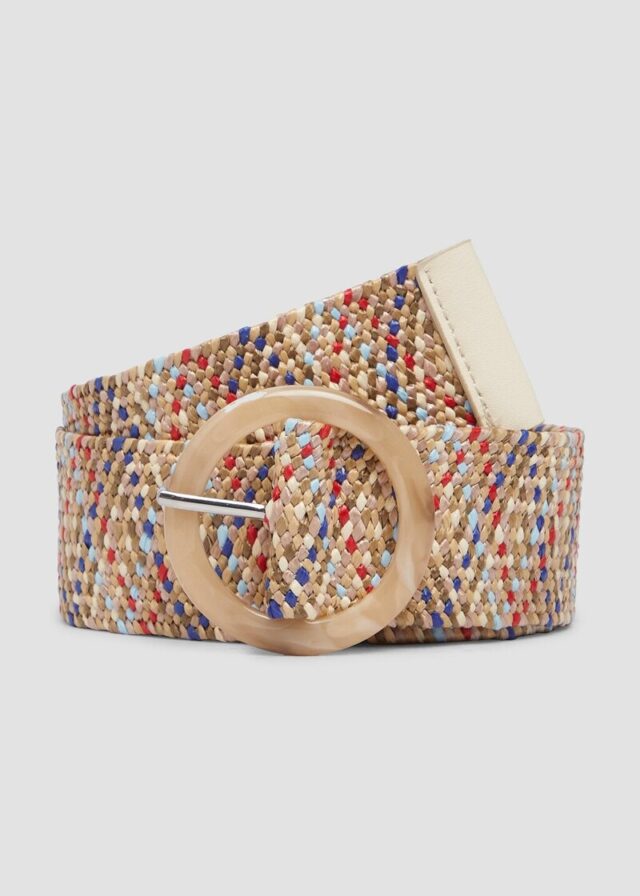 Bouclégürtel mit Dornschließe