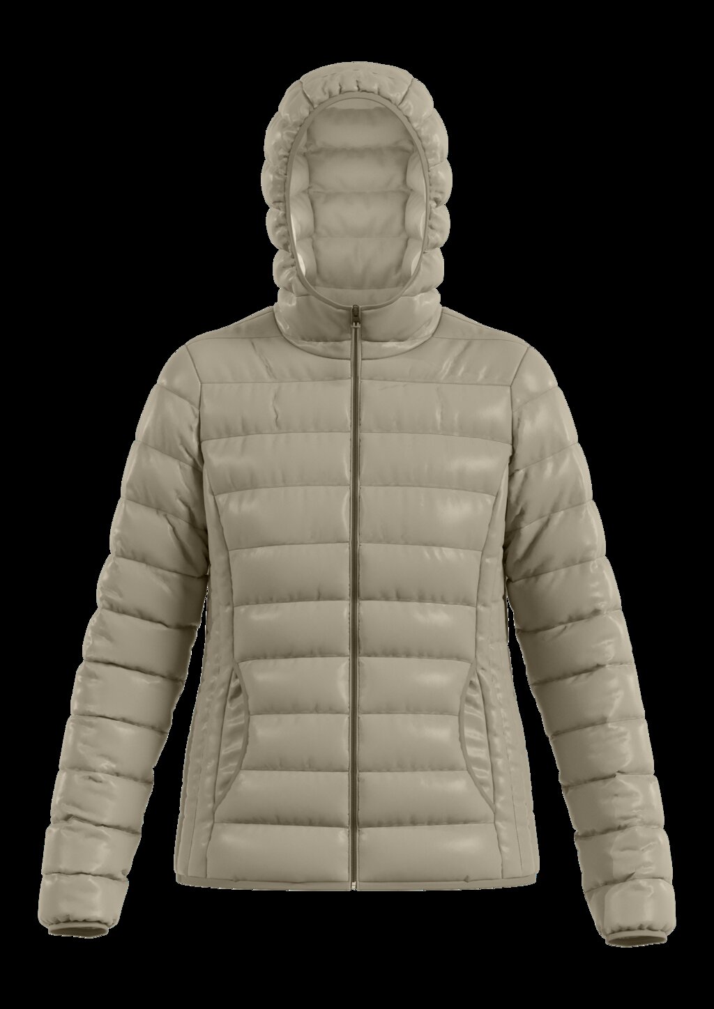 Leicht wattierte Steppjacke mit Kapuze