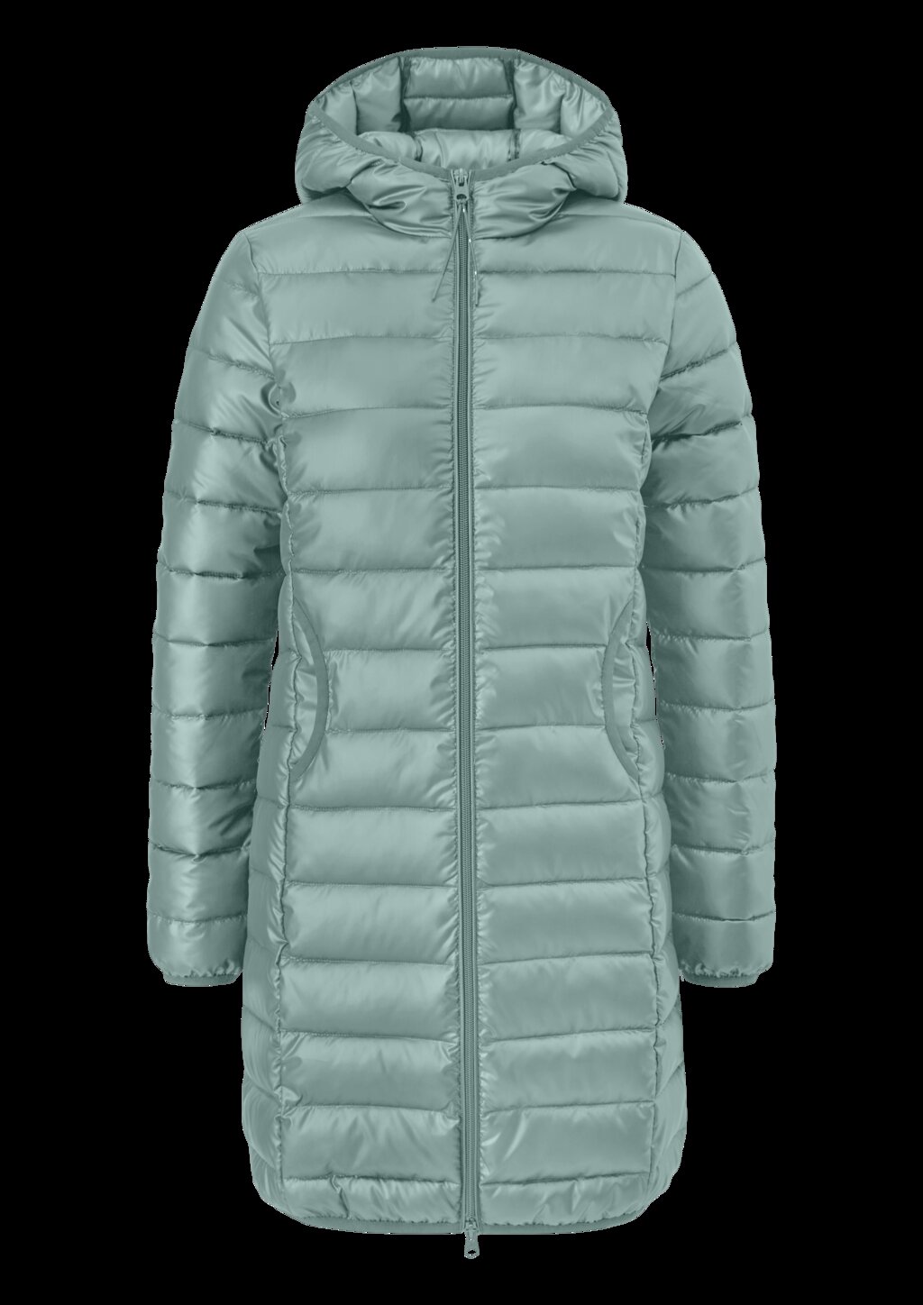 Leicht wattierter Steppmantel mit Kapuze