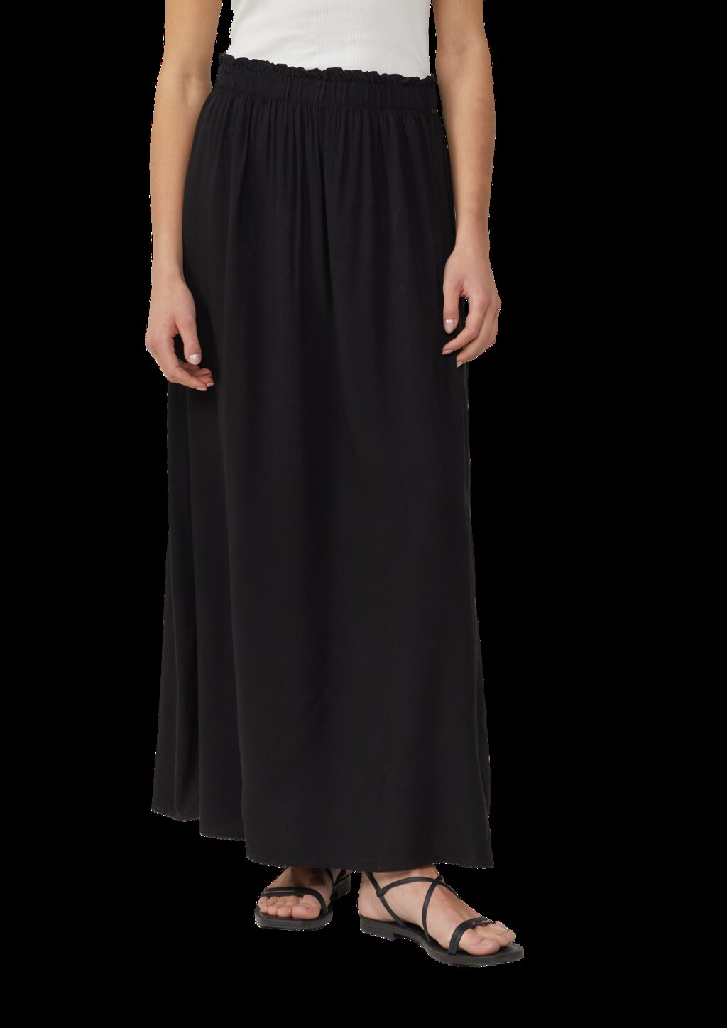 Langer Rock aus Viskose