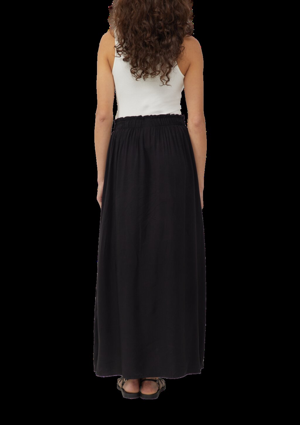 Langer Rock aus Viskose