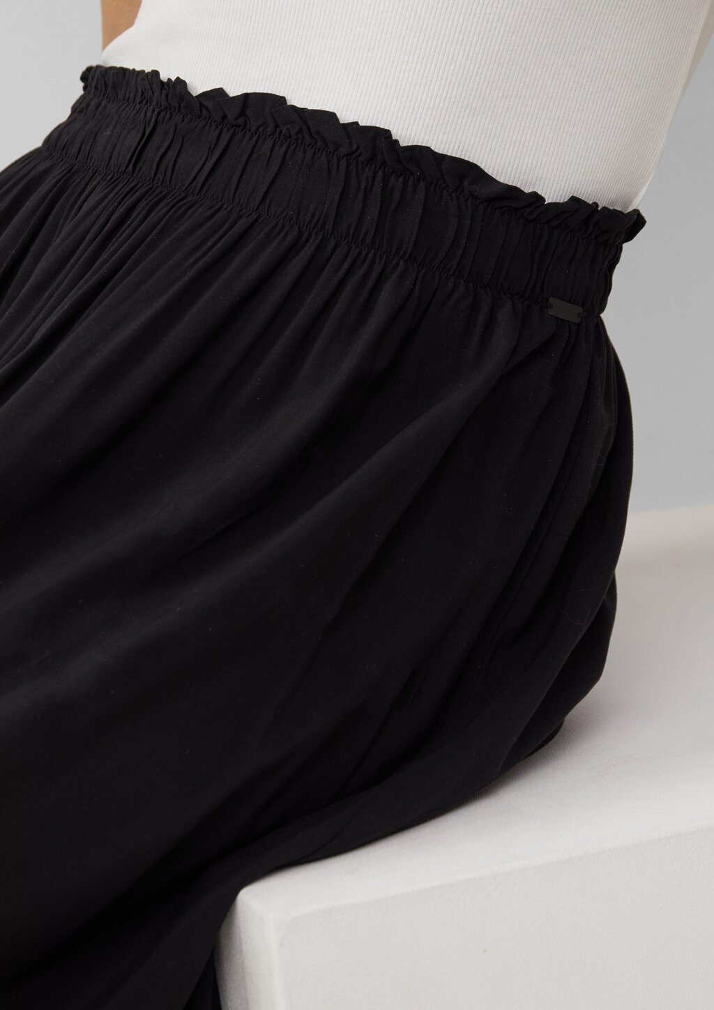 Langer Rock aus Viskose