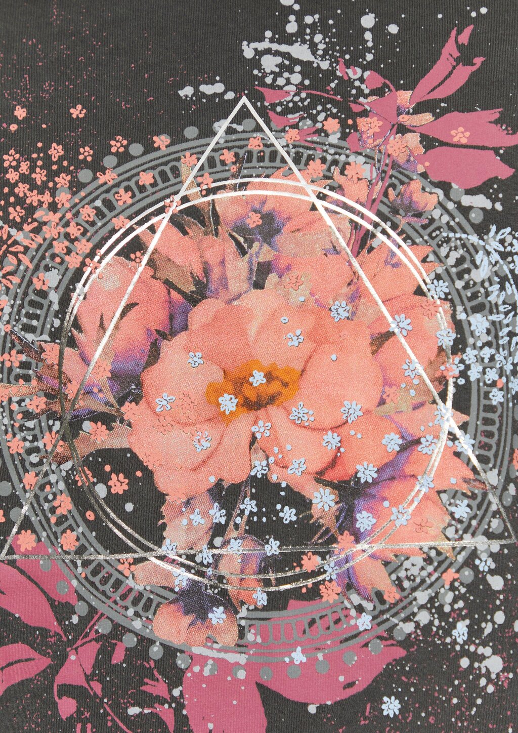 Oversize-Shirt in gewaschener Optik mit Frontprint