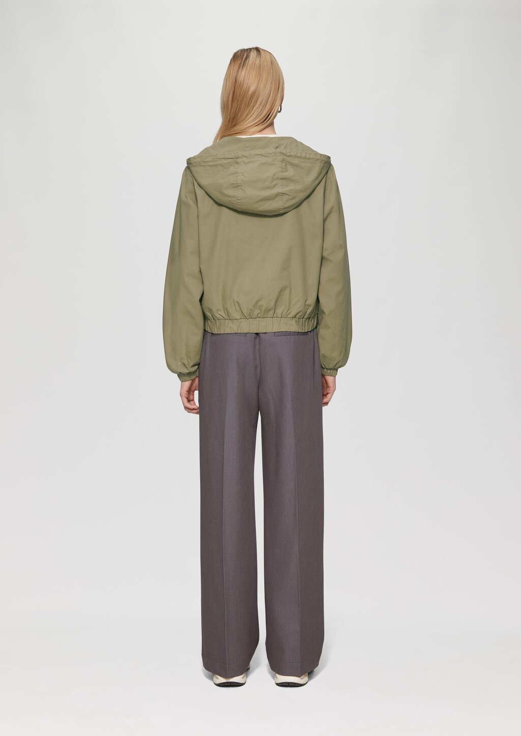 Blouson aus Baumwolle mit Kapuze