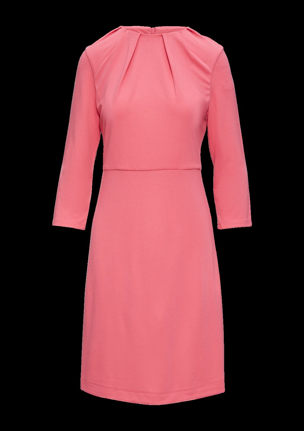 Kleid aus Interlockjersey mit Raff-Details