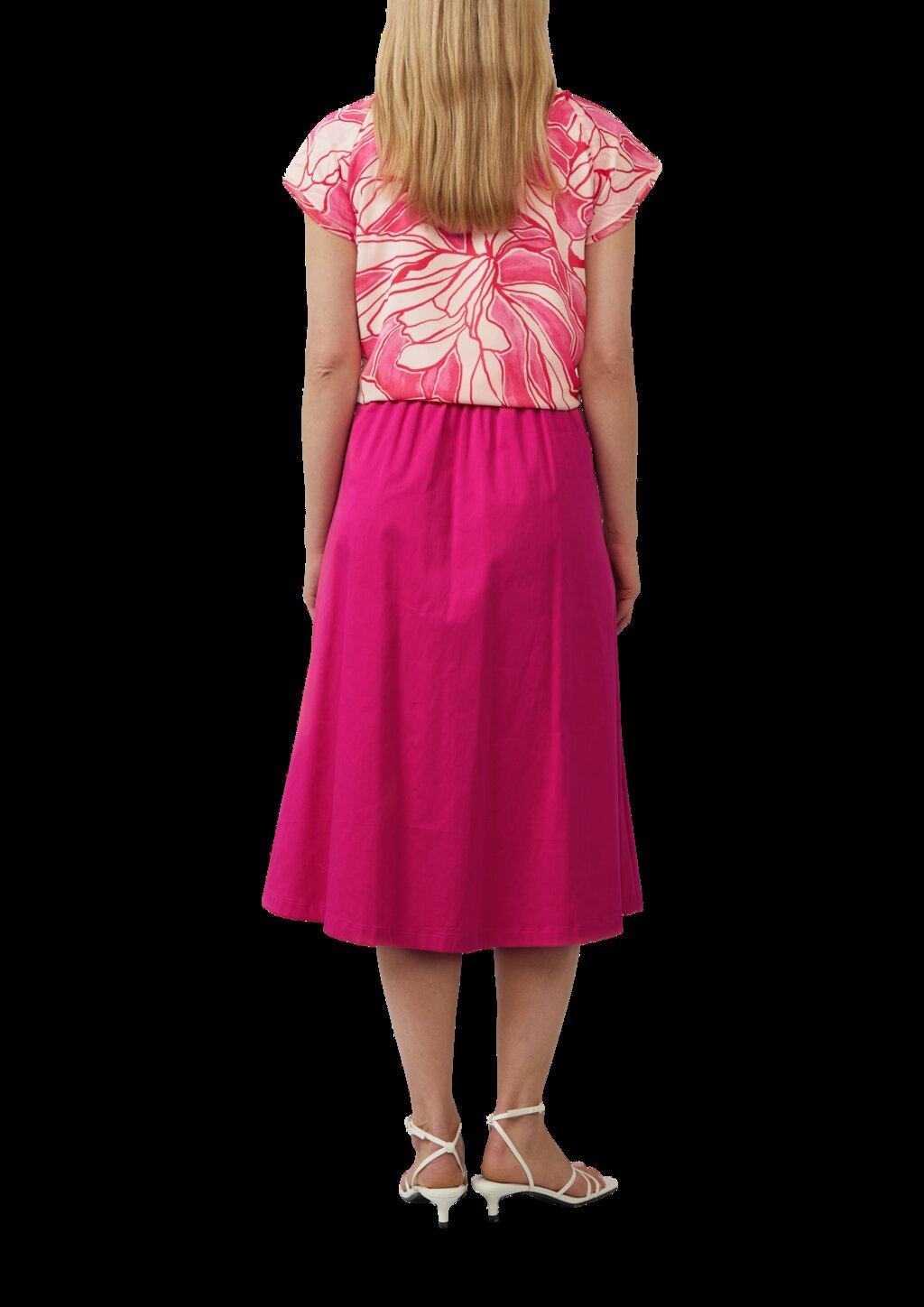 Weiche Viskosebluse mit All-over-Print