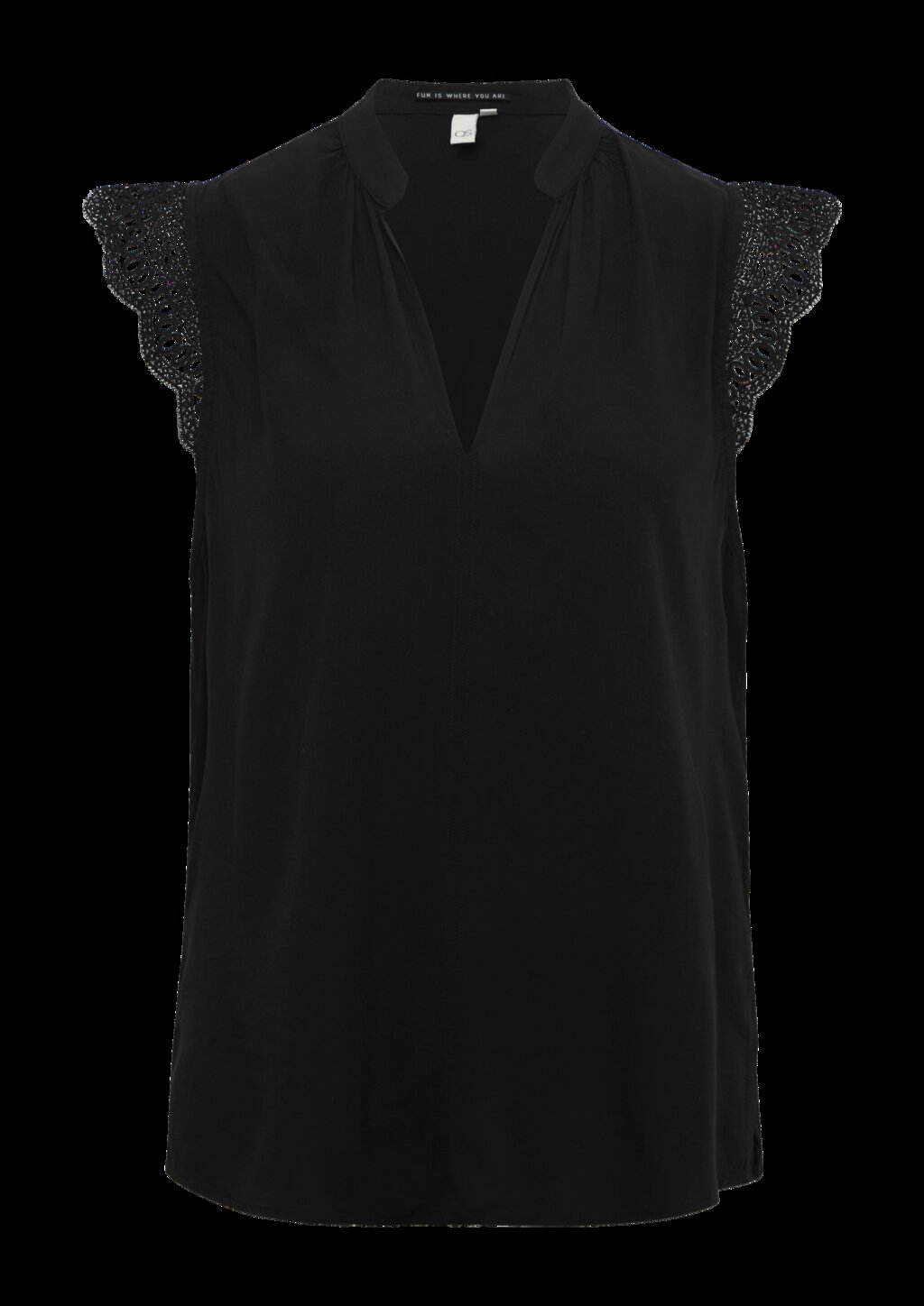 Locker geschnittenes Blusentop aus Viskose