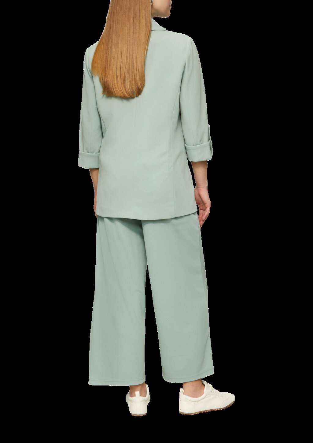 Interlock-Blazer mit Krempelarm