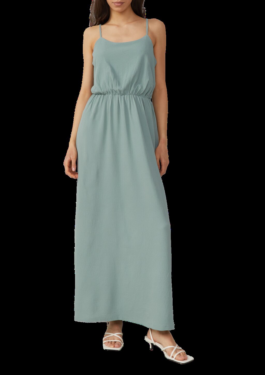 Langes Kleid mit Spaghettiträgern