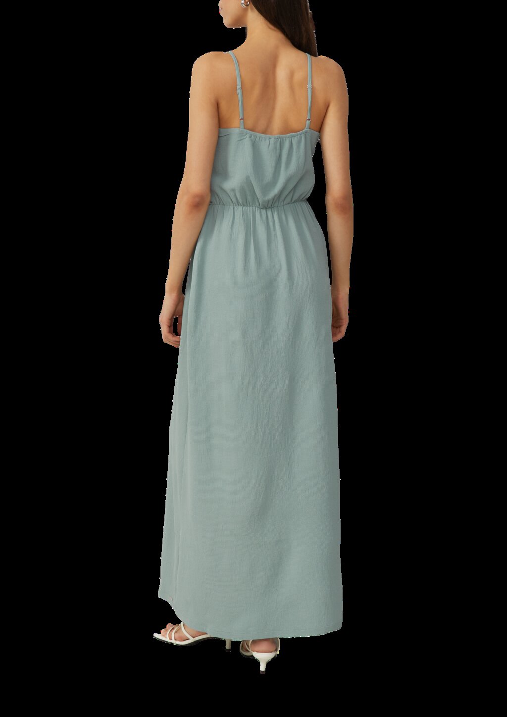 Langes Kleid mit Spaghettiträgern