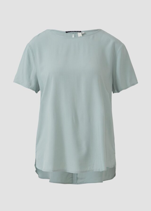 Kurzarmbluse aus Viskose