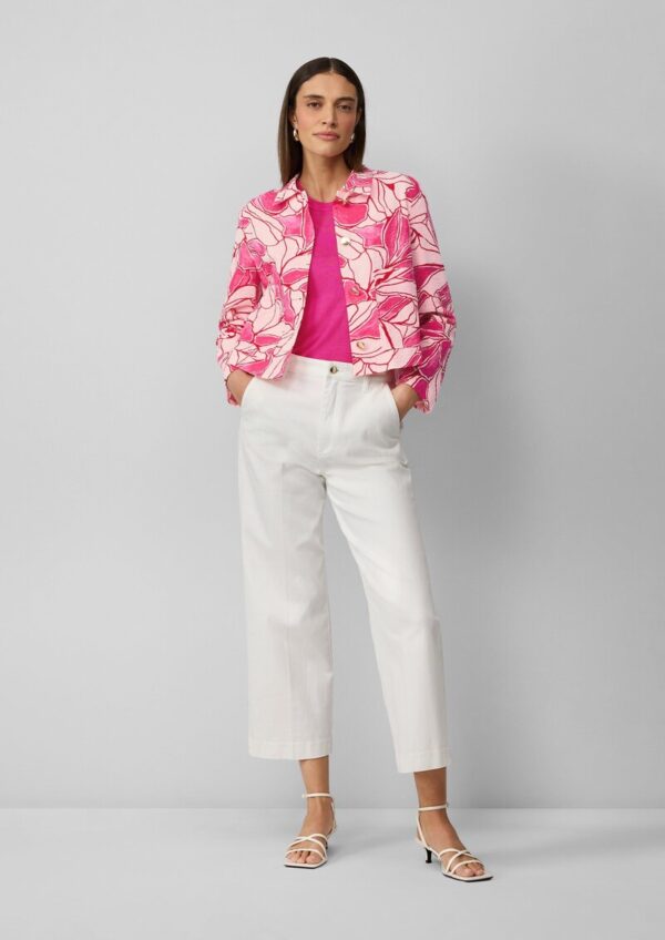 Strukturierte Jacke mit All-over-Print