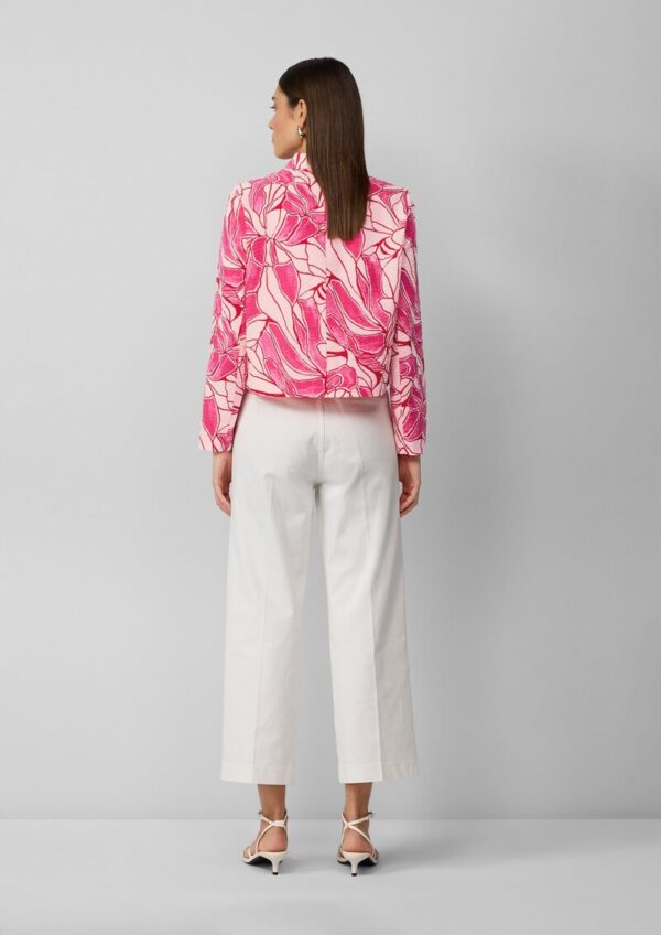 Strukturierte Jacke mit All-over-Print