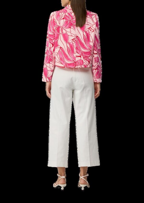 Strukturierte Jacke mit All-over-Print