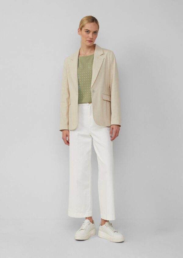 Slim-Fit-Blazer aus Leinenmix