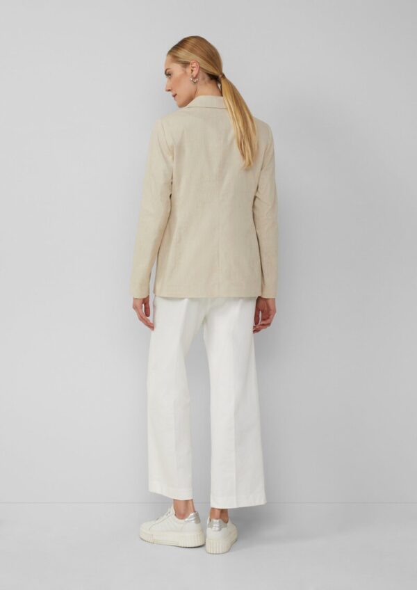 Slim-Fit-Blazer aus Leinenmix