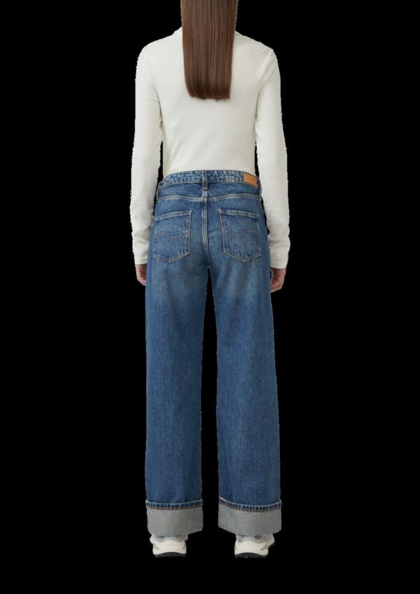 Jeans Catie / Slim Fit / Mid Rise/ Wide Leg / mit Umschlag