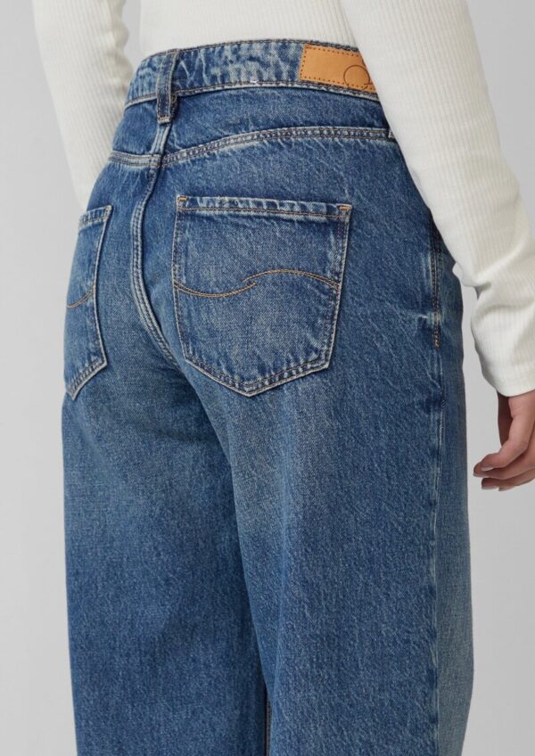 Jeans Catie / Slim Fit / Mid Rise/ Wide Leg / mit Umschlag