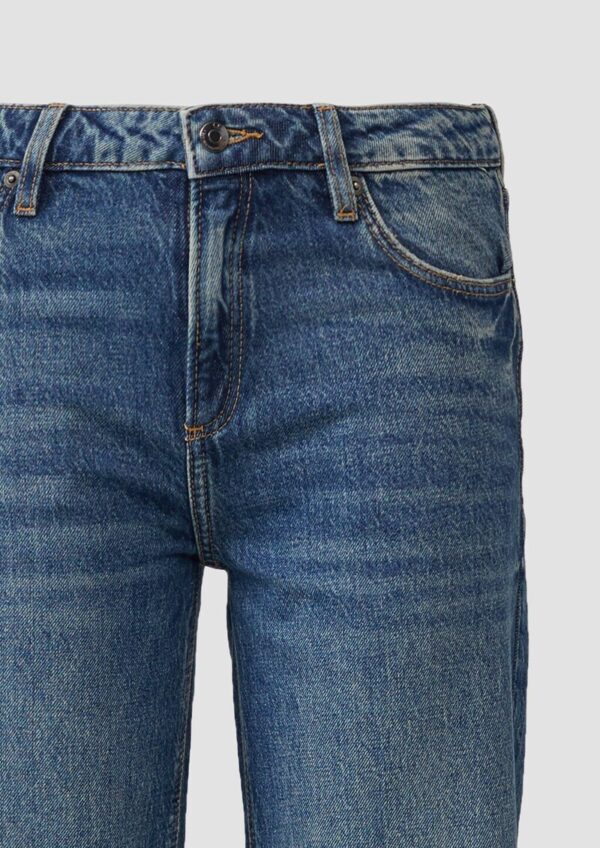 Jeans Catie / Slim Fit / Mid Rise/ Wide Leg / mit Umschlag