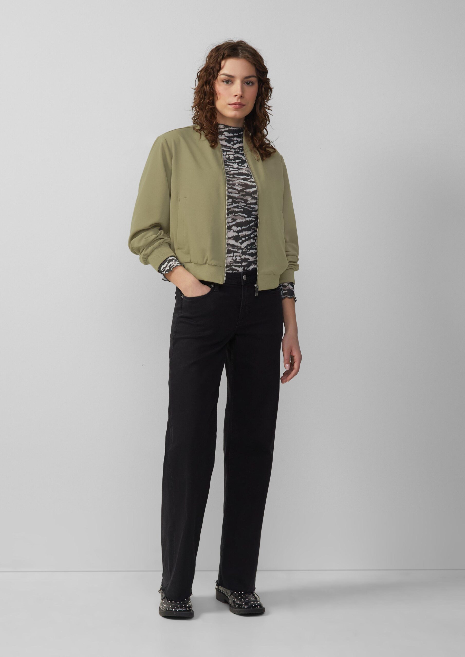 Blouson mit Stehkragen