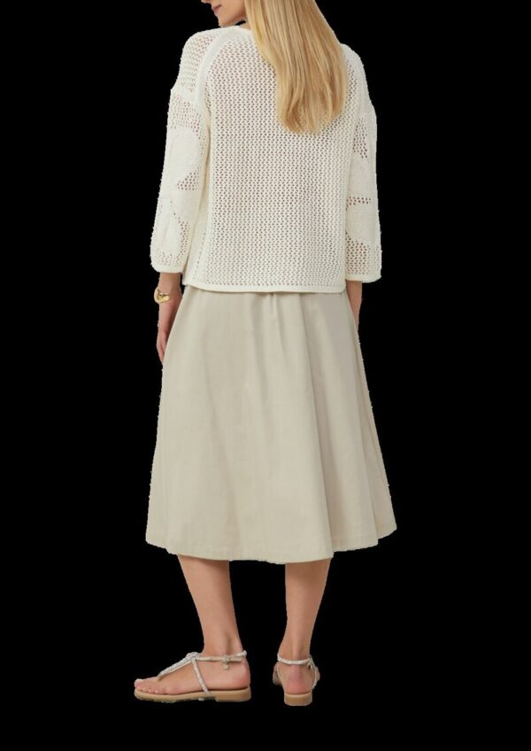 Pullover im Loose Fit mit floralem Strickmuster