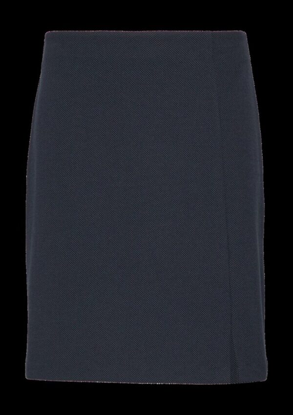 Rock aus Strukturjersey mit Schlitz