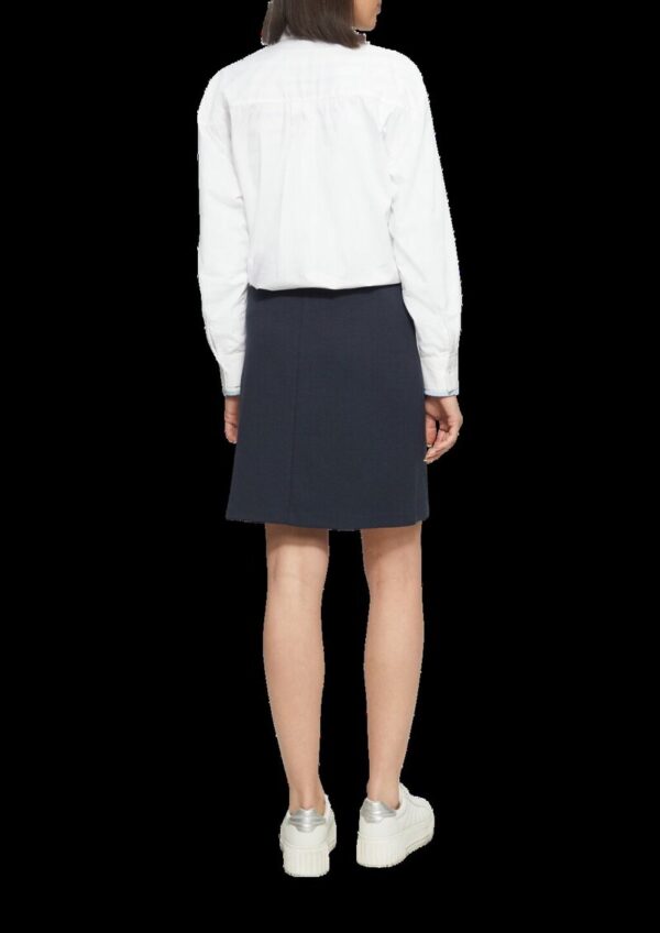 Rock aus Strukturjersey mit Schlitz