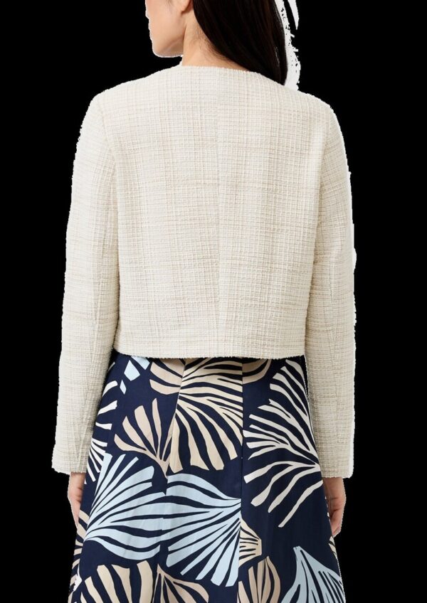 Eleganter Bouclé-Blouson mit Glitzergarn