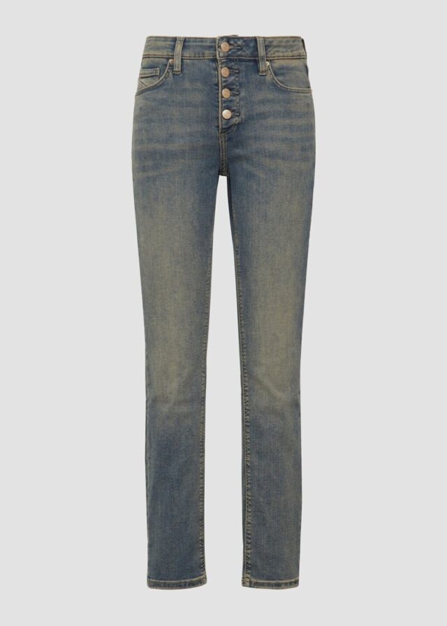 Jeans Catie / Slim Fit / Mid Rise / Slim Leg / Knopfleiste