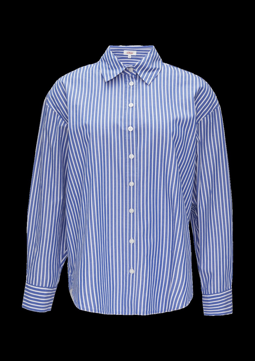 Streifenbluse mit Hemdkragen im Relaxed Fit