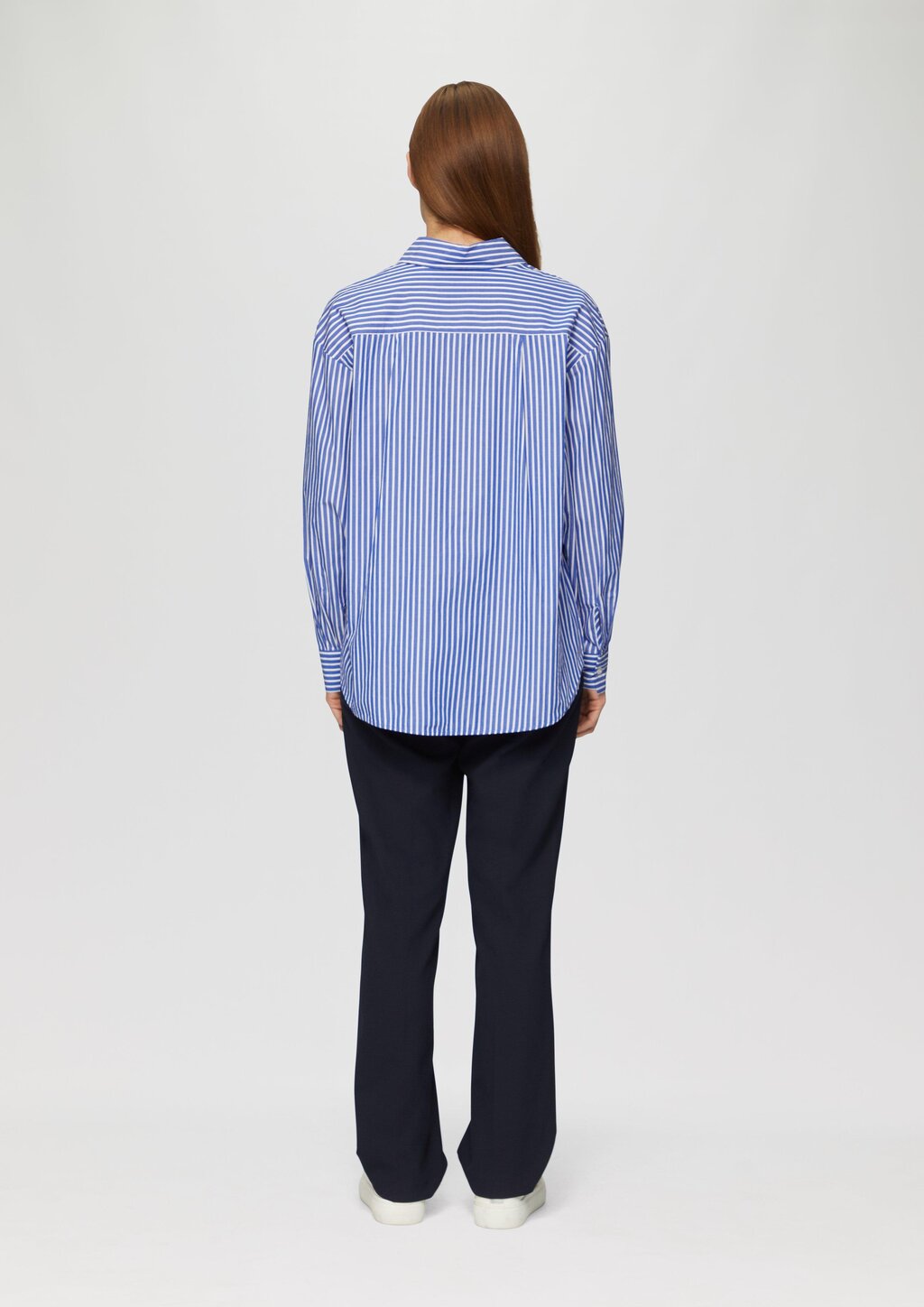 Streifenbluse mit Hemdkragen im Relaxed Fit
