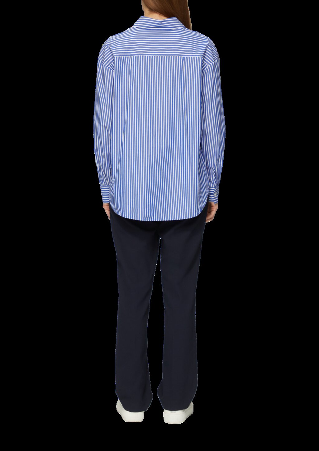 Streifenbluse mit Hemdkragen im Relaxed Fit