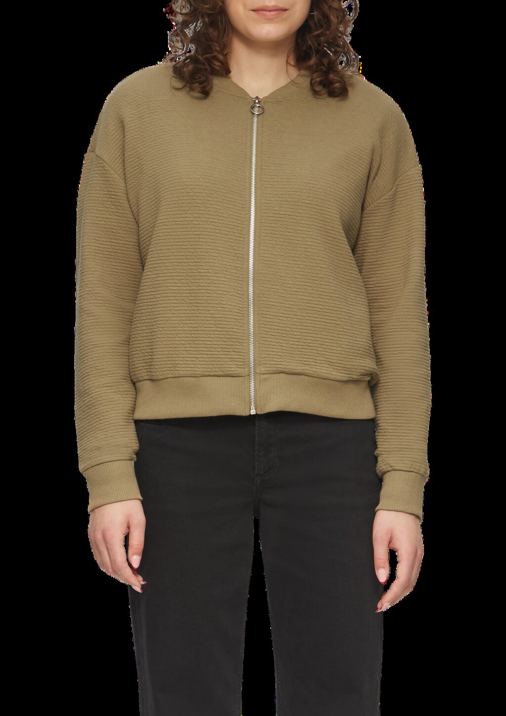 Sweatjacke im Blouson-Style