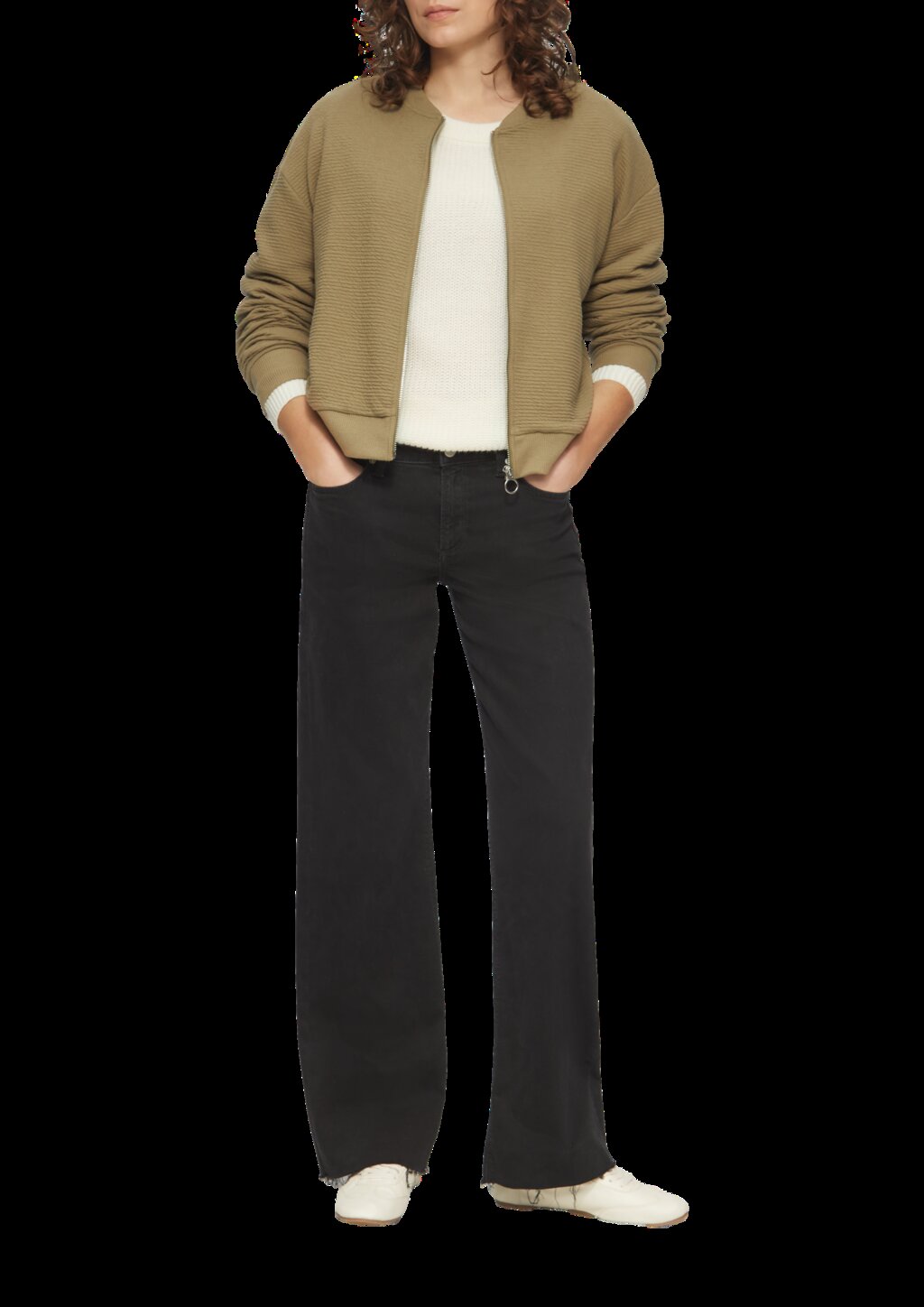 Sweatjacke im Blouson-Style