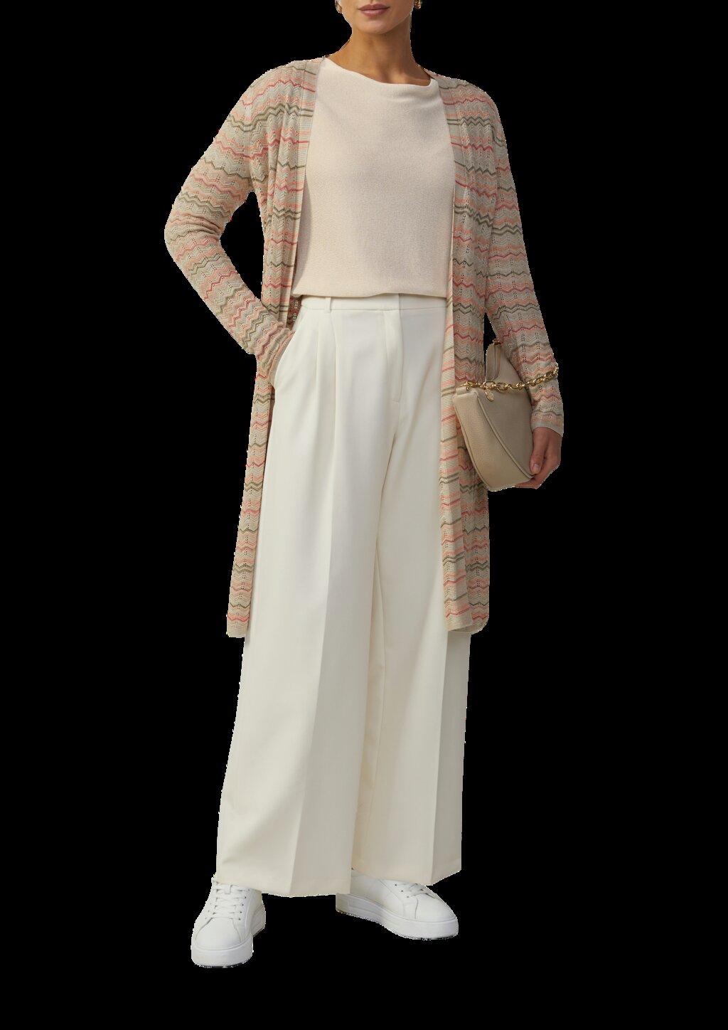 Feinstrickpullover mit Glitzergarn und Fledermausärmeln