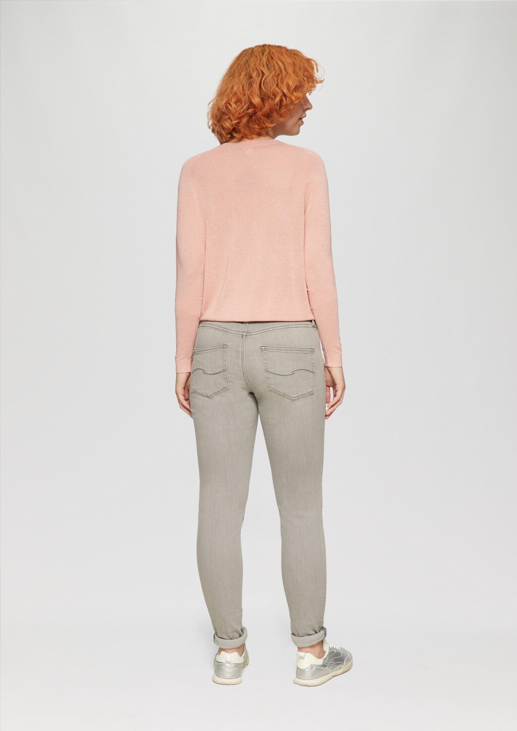 Feinstrickpullover in Glitzeroptik