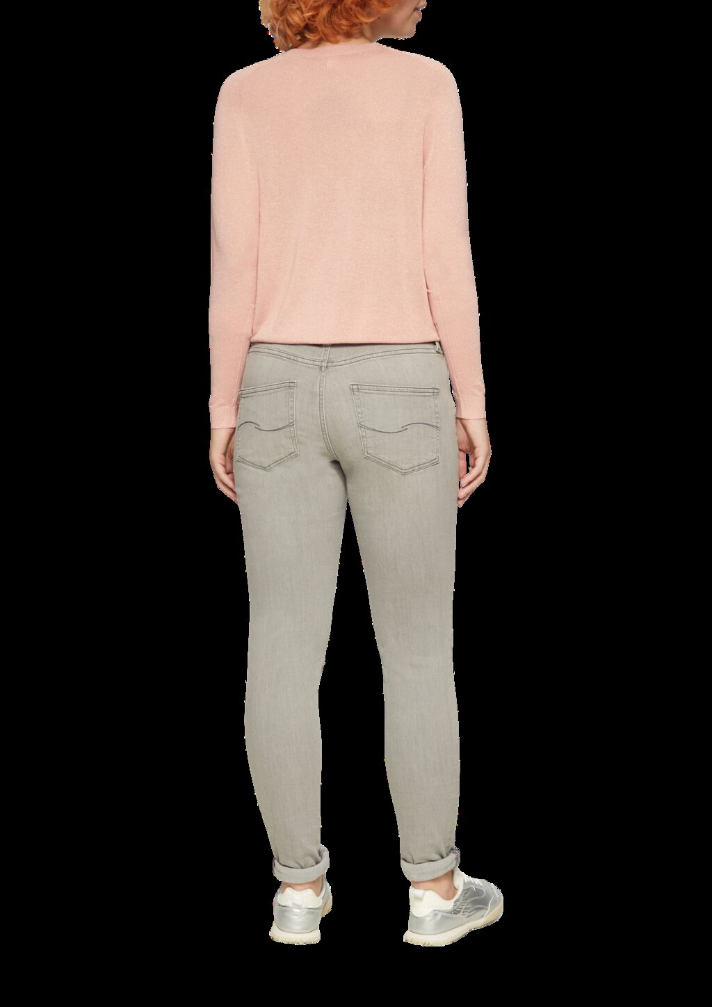 Feinstrickpullover in Glitzeroptik