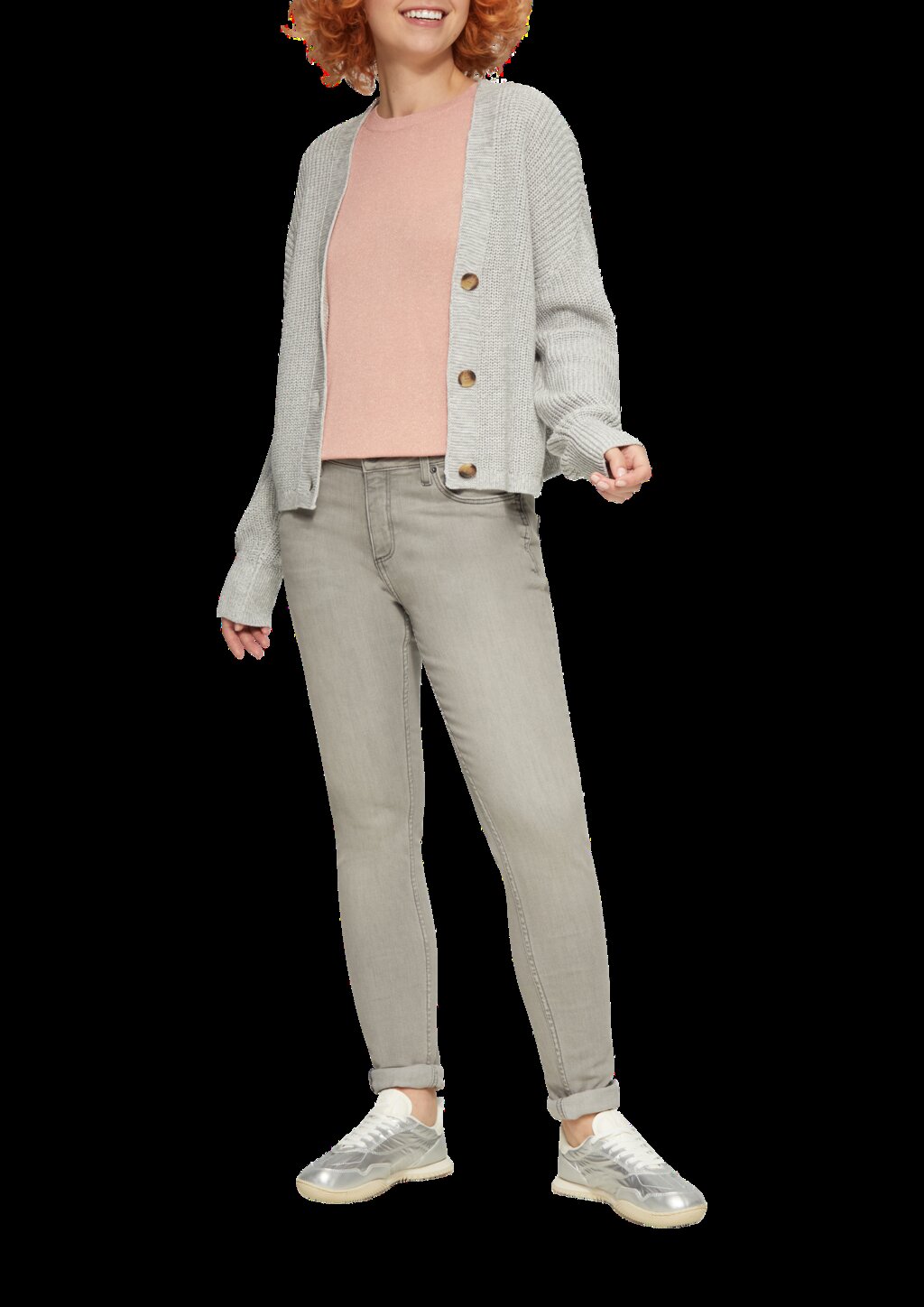 Feinstrickpullover in Glitzeroptik