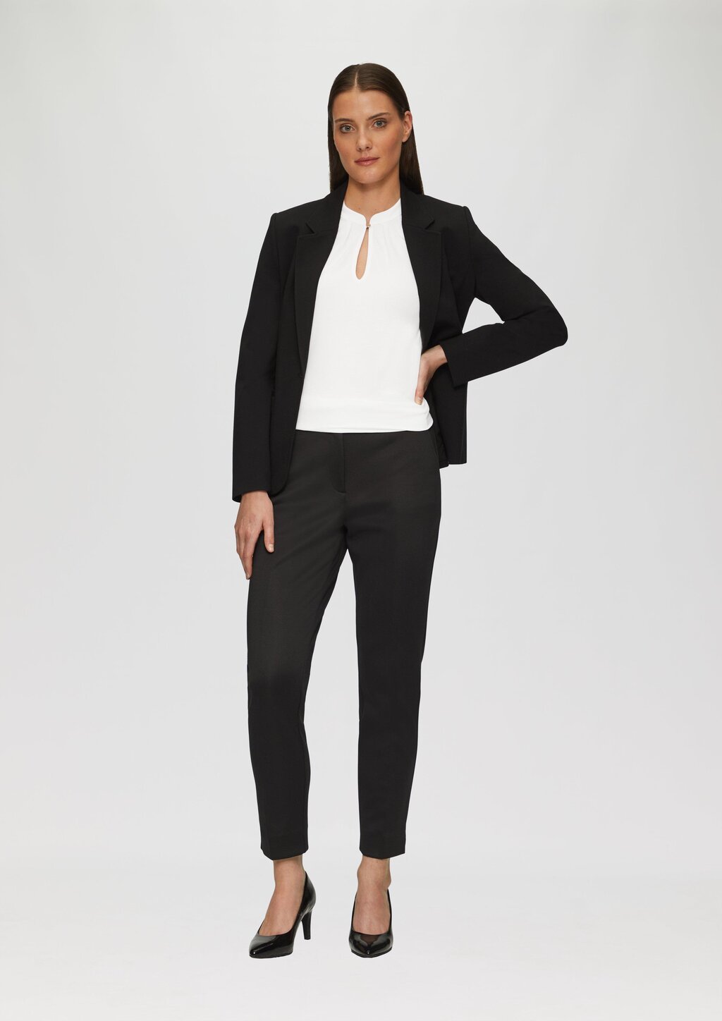 T-Shirt mit 3/4-Arm aus Viskosemix