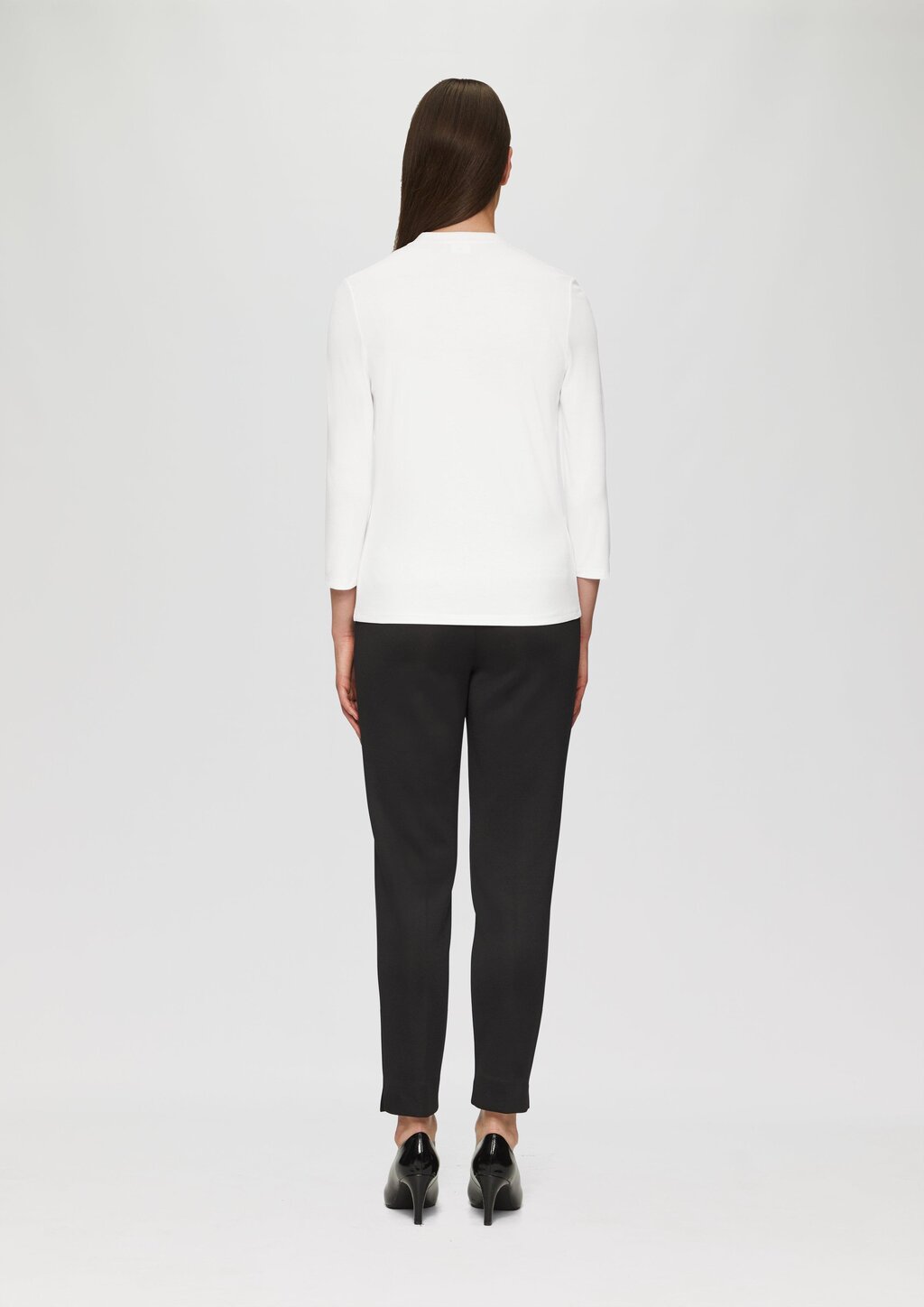 T-Shirt mit 3/4-Arm aus Viskosemix