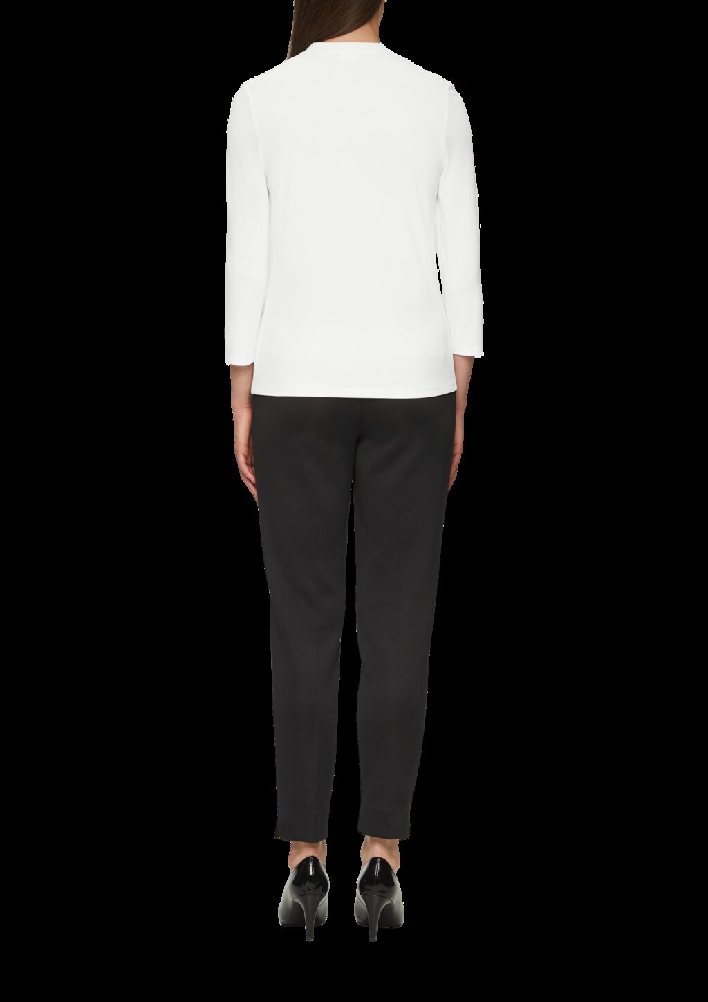 T-Shirt mit 3/4-Arm aus Viskosemix