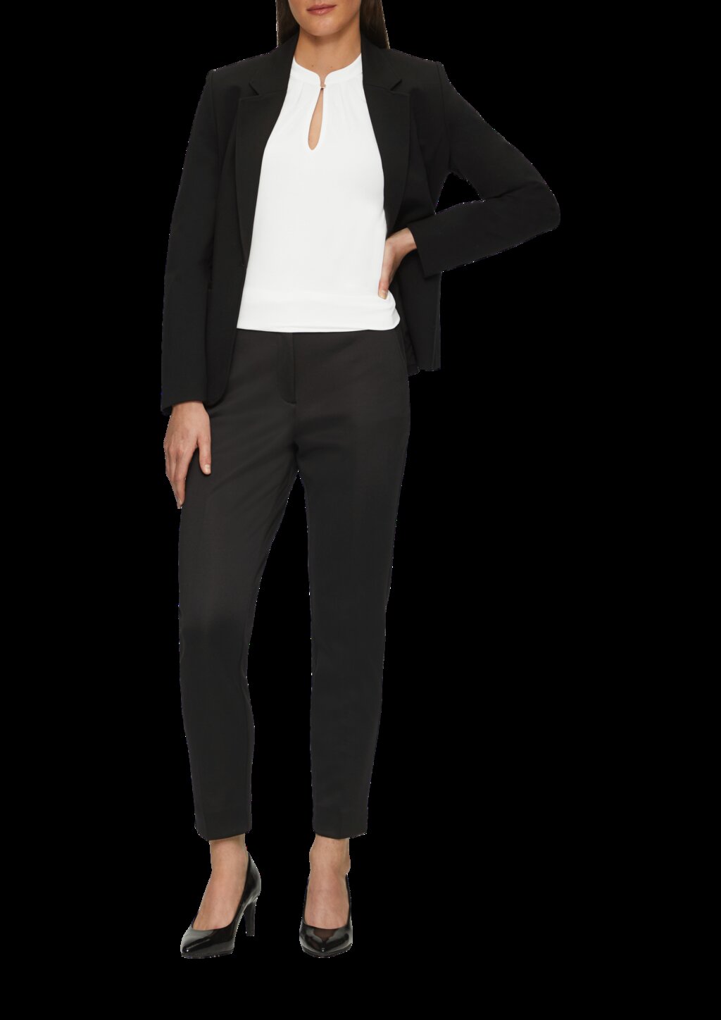 T-Shirt mit 3/4-Arm aus Viskosemix