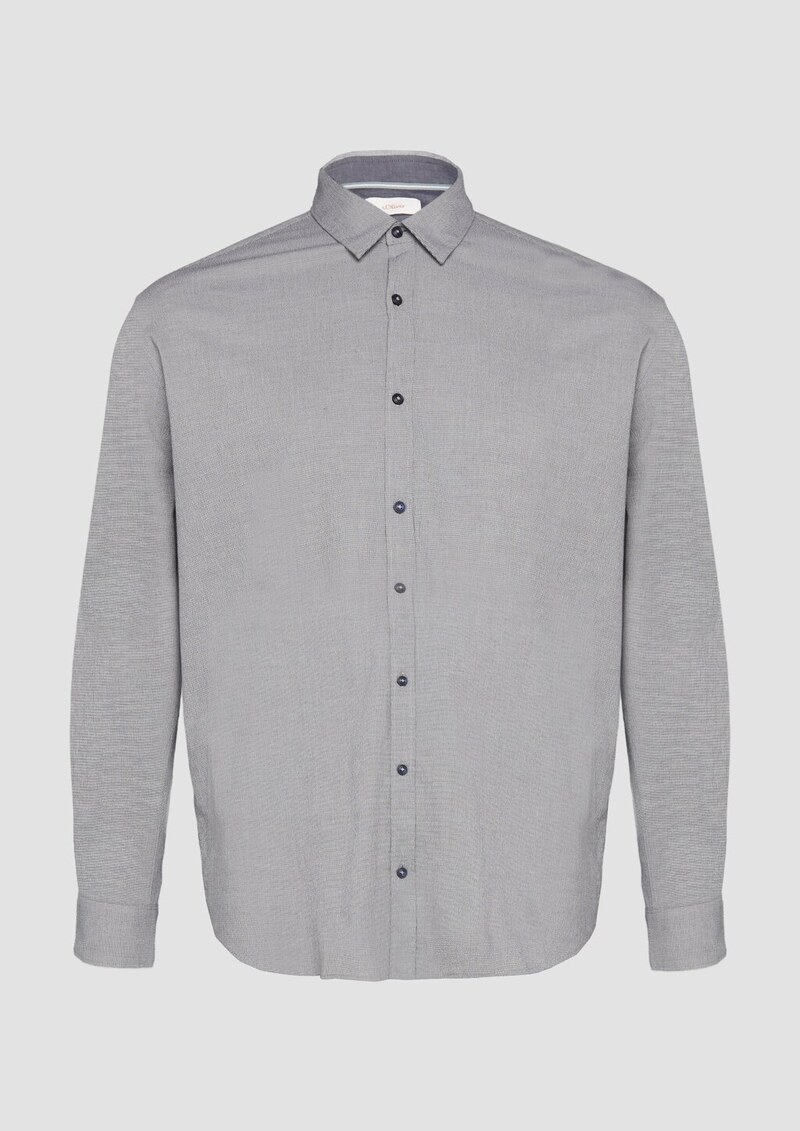 Strukturiertes Hemd aus Seersucker