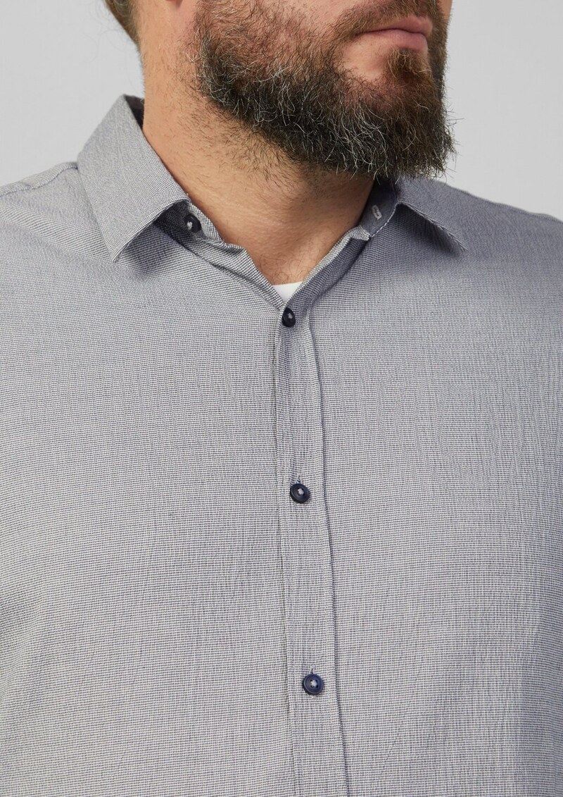 Strukturiertes Hemd aus Seersucker